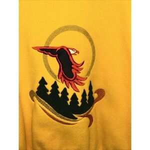 Northern Sun Vintage Embroidered Yellow Jacket Size L